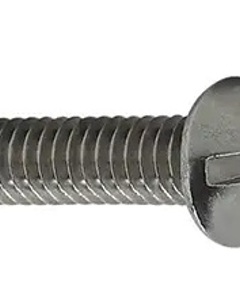 Mushroom head slotted screw 3/16"x1/2" SST304